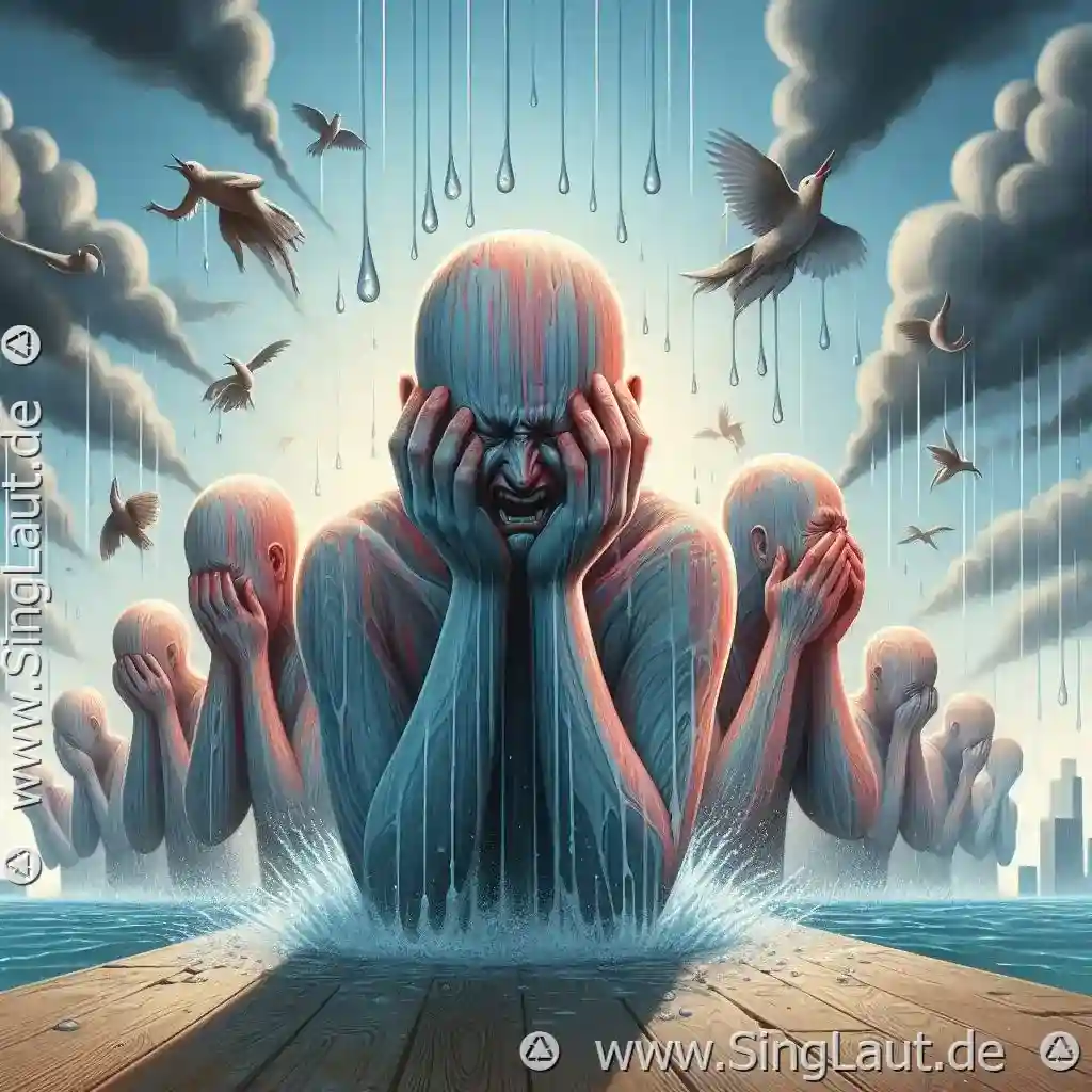 Weinen durch Ton, nicht durch Tränen