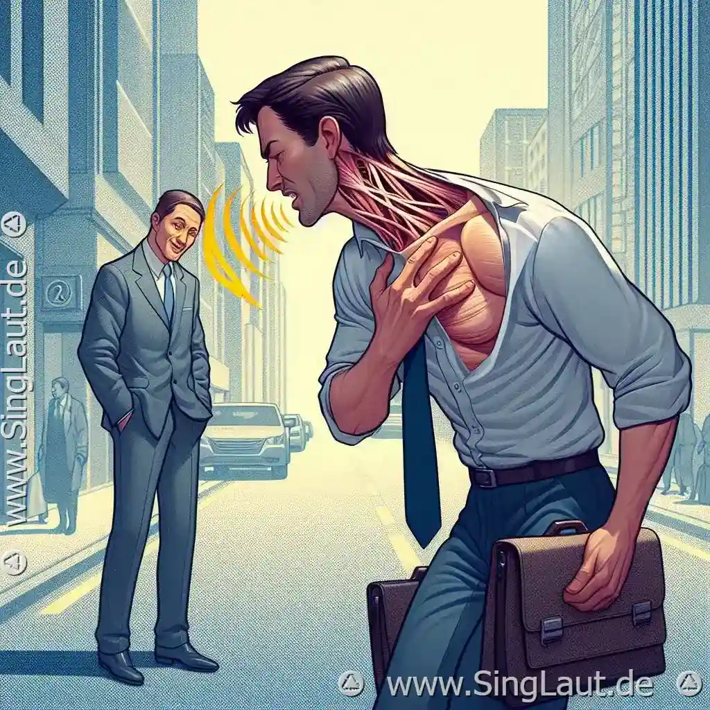 Wie hängende Schultern die Stimme verzerren