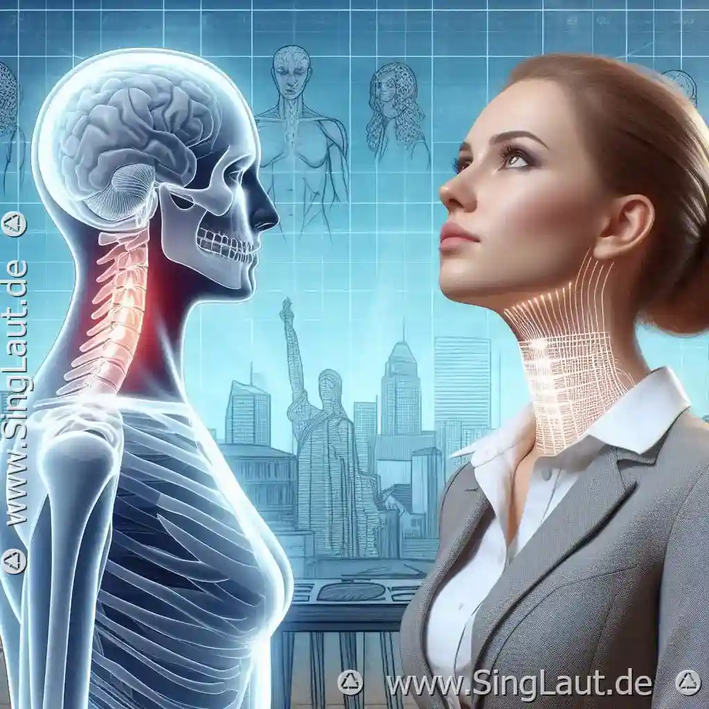 Wie man eine nach vorne geneigte Kopfhaltung für einen klareren Ton korrigiert