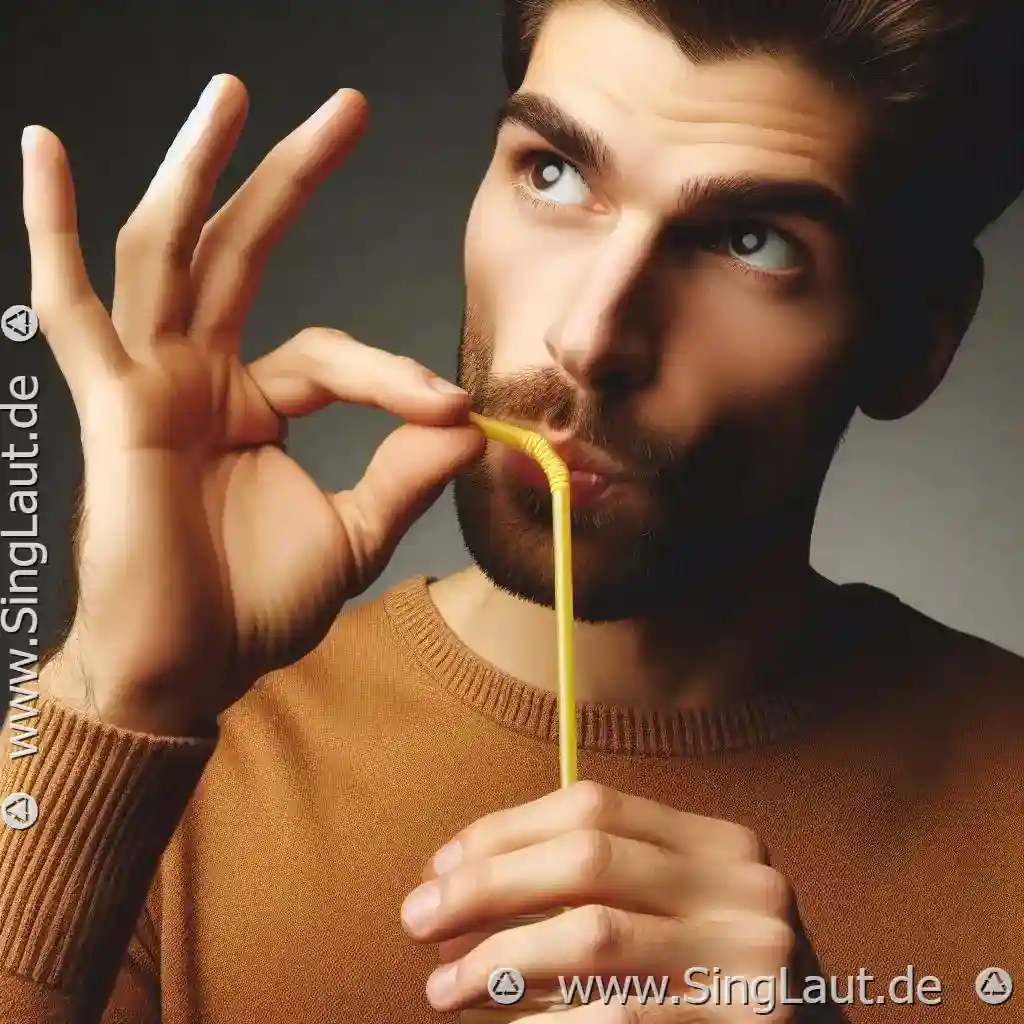 Wie man einen Strohhalm für müheloses Stimmtraining verwendet