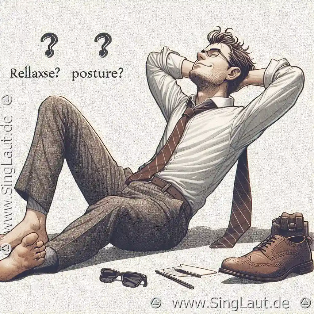Entspannte Haltung ? Zusammengesunkene Haltung