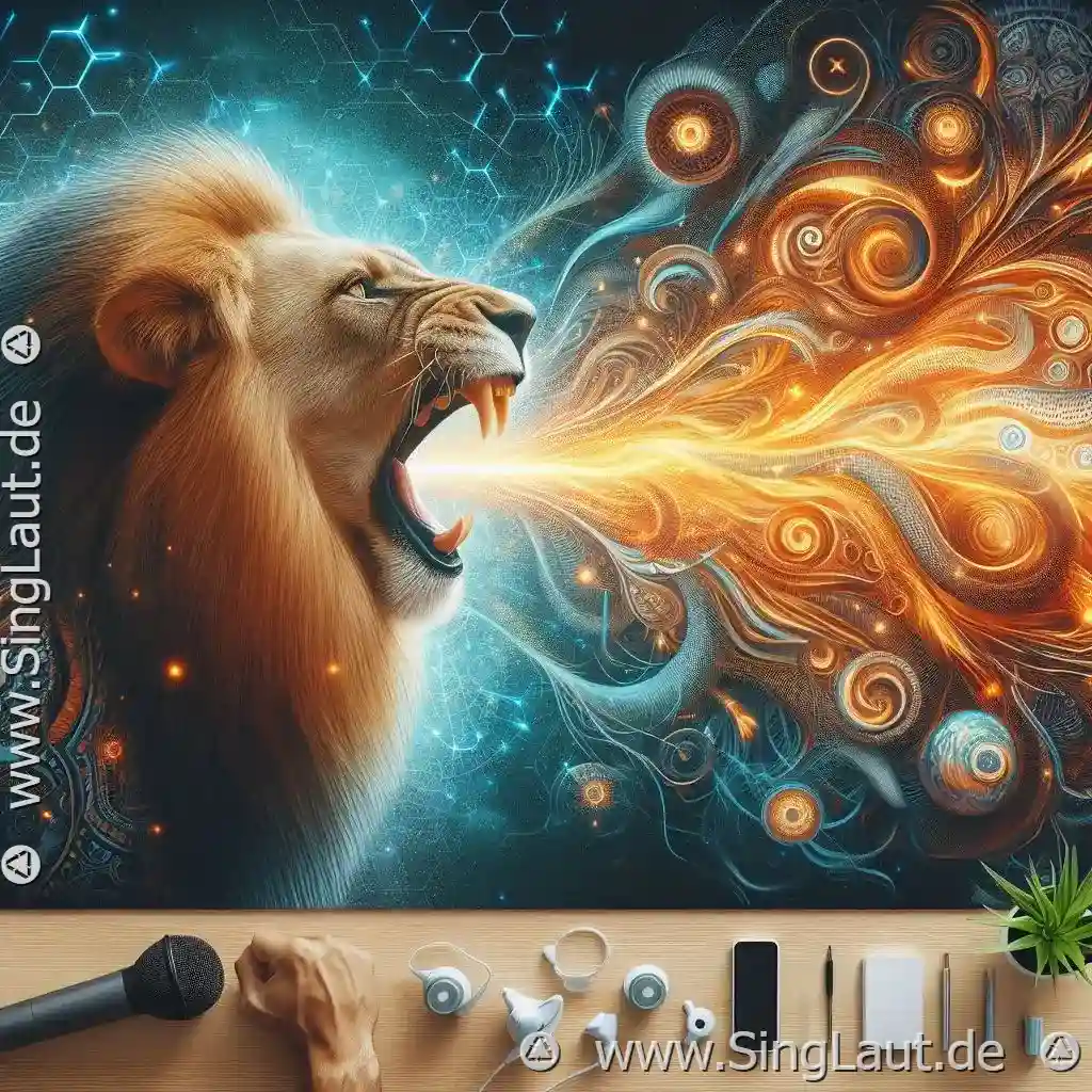 Die Kraft des Löwenatems für die Stimmkraft