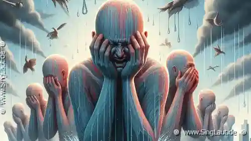 Weinen durch Ton, nicht durch Tränen