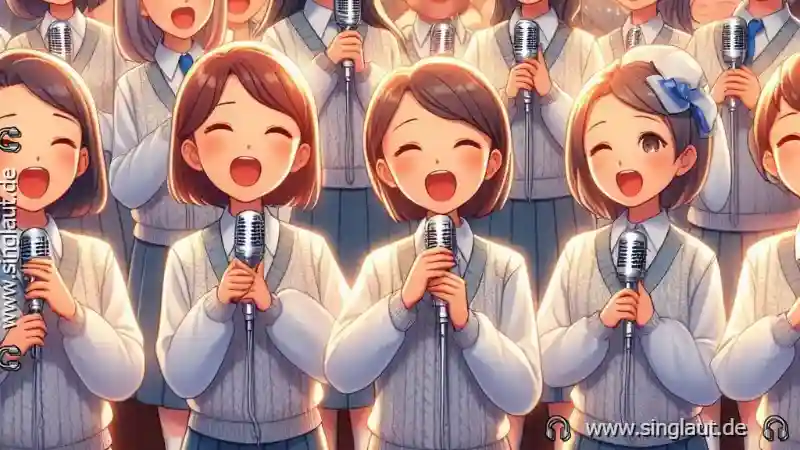 Ein Chor der Unterstützung: Familien, die singen