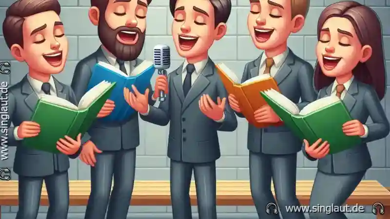 Ein Chor der Unterstützung: Freunde, die singen