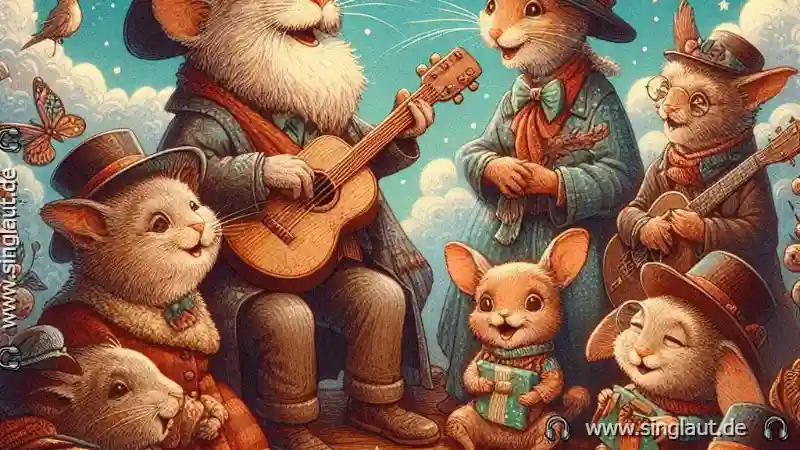 Die Freude, alte Freunde durch Gesang wiederzusehen