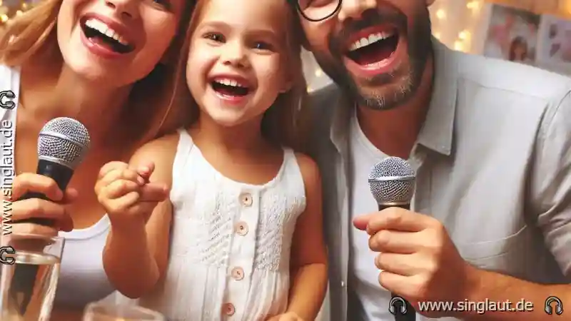 Das pure Vergnügen des Familienkaraoke
