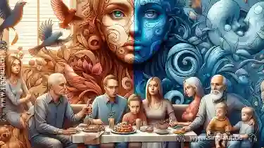 Jenseits des Lächelns: Die unausgesprochenen Konflikte in der Familienharmonie.